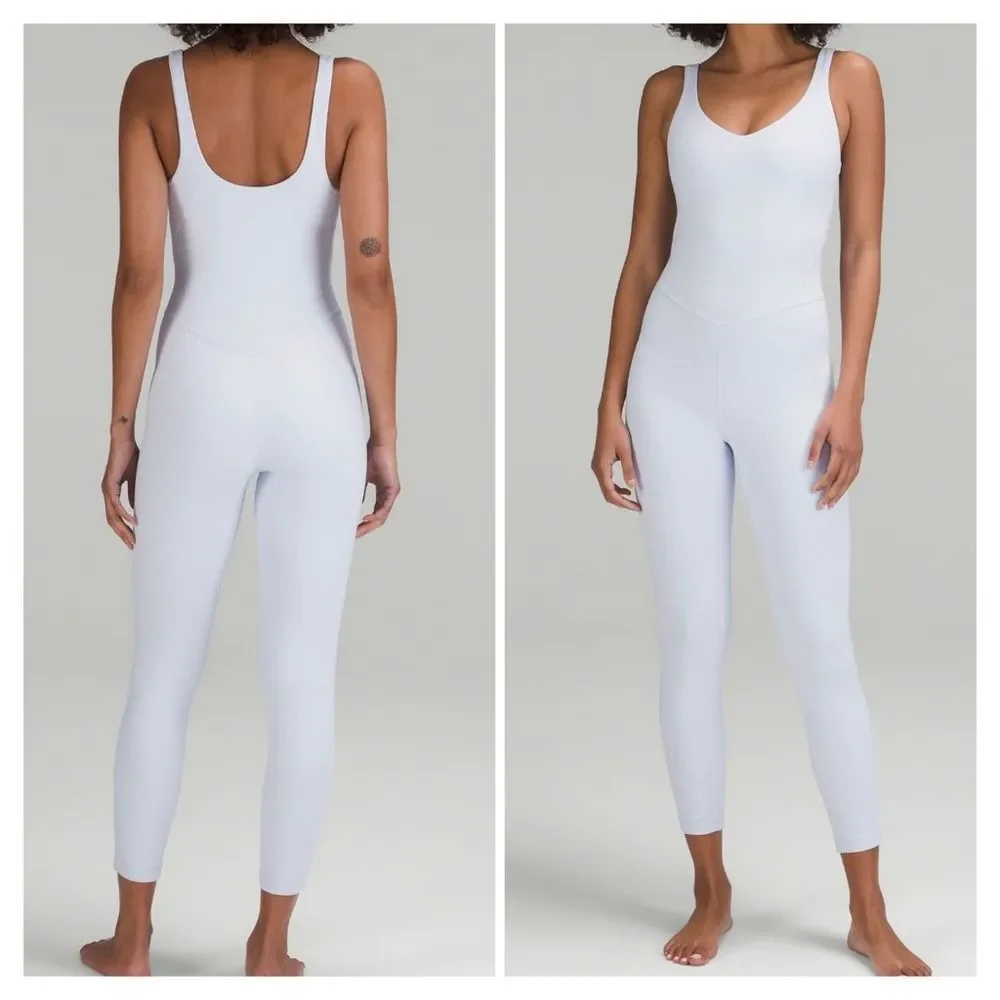 Lululemon Align Bodysuit 25" Blissful Blue NWT Yoga size 4 ☁️ 🌊💧💦💨 - Picture 3 of 9